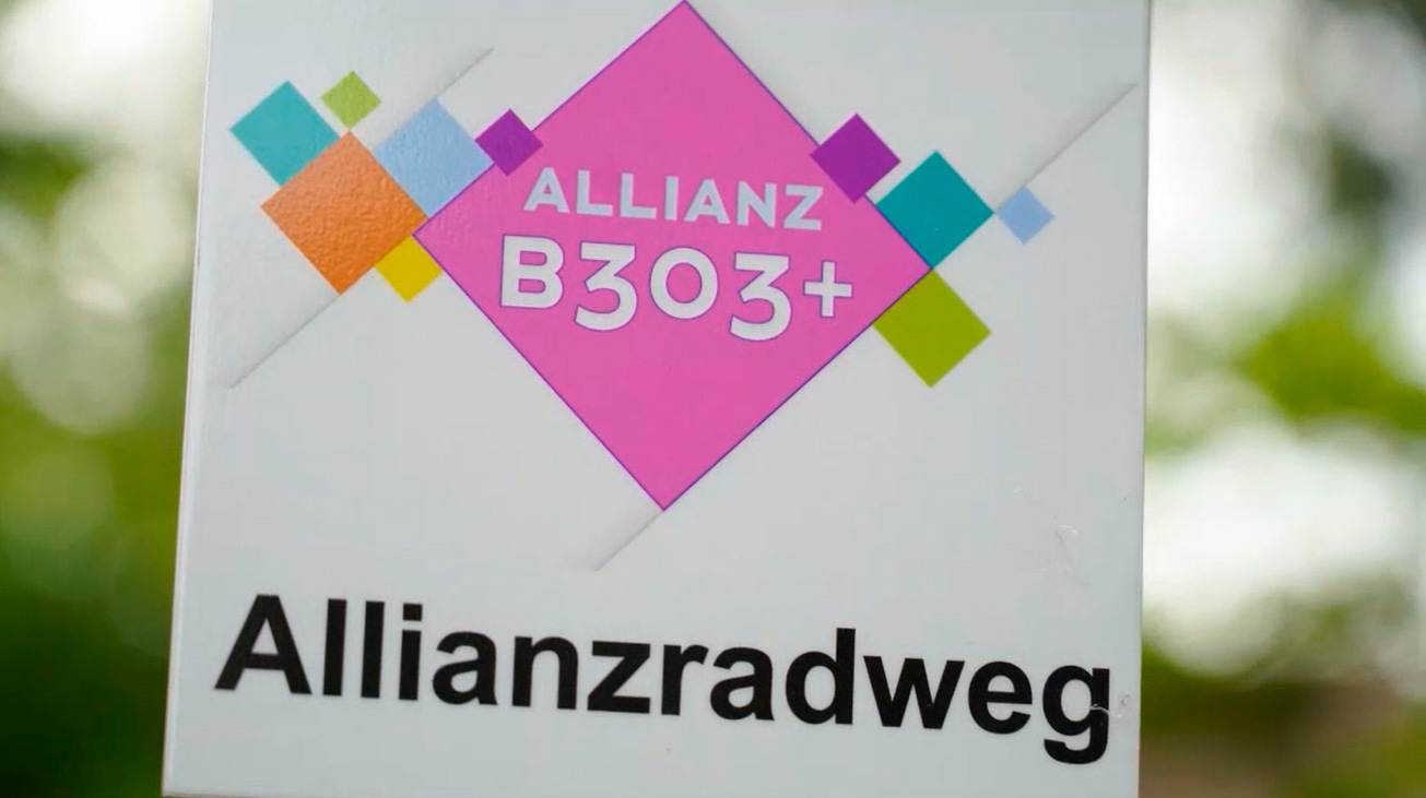 Video des Allianz-Radweges ansehen