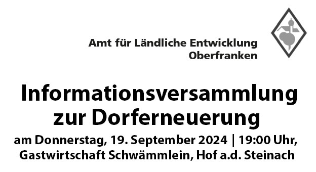 Dorferneuerungsmaßnahme in Hof an der Steinach und Horb